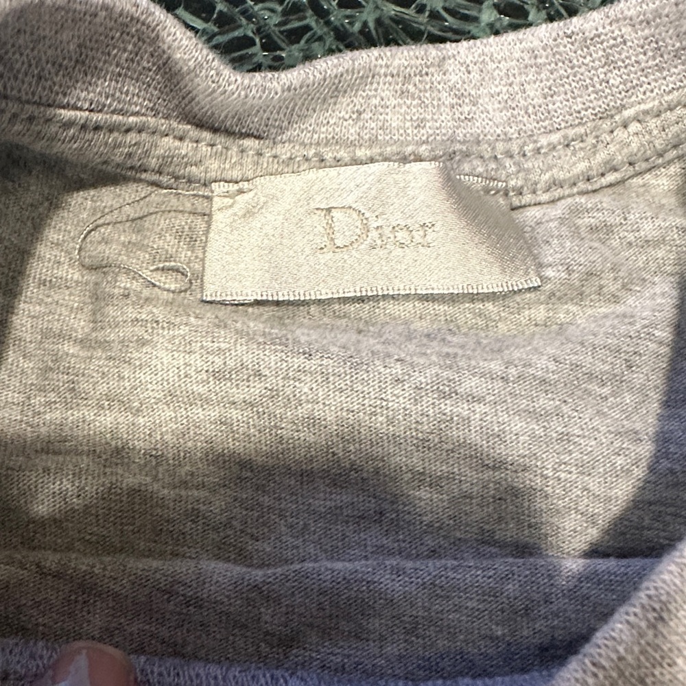 Dior Kids Gray Tee and Navy Joggers Set - Picture 2 of 6